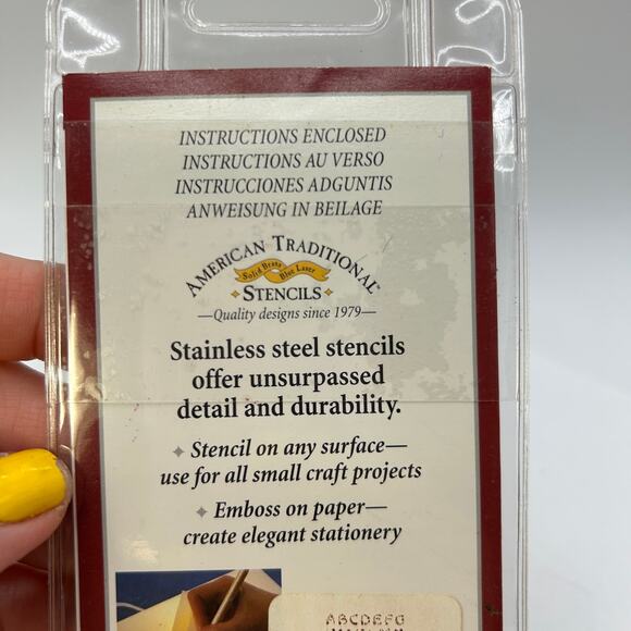 American Traditional Stencils Chinese Font English Alphabet - Picture 4 of 6